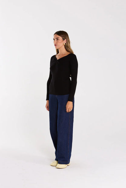 THING THING LOOP LONGSLEEVE - BLACK