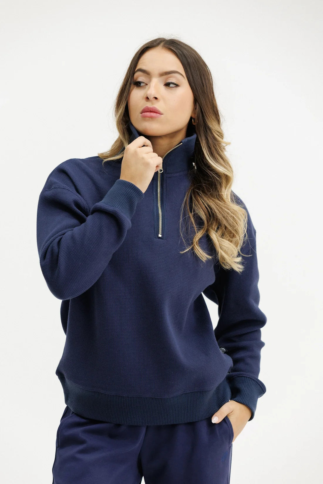 ROSE ROAD CLUB ZIPPER - OIL BLUE