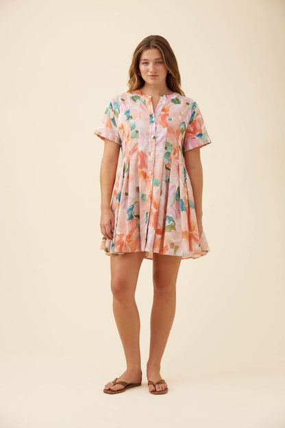 ISLE OF MINE ROSA PLEAT DRESS - FLORAL