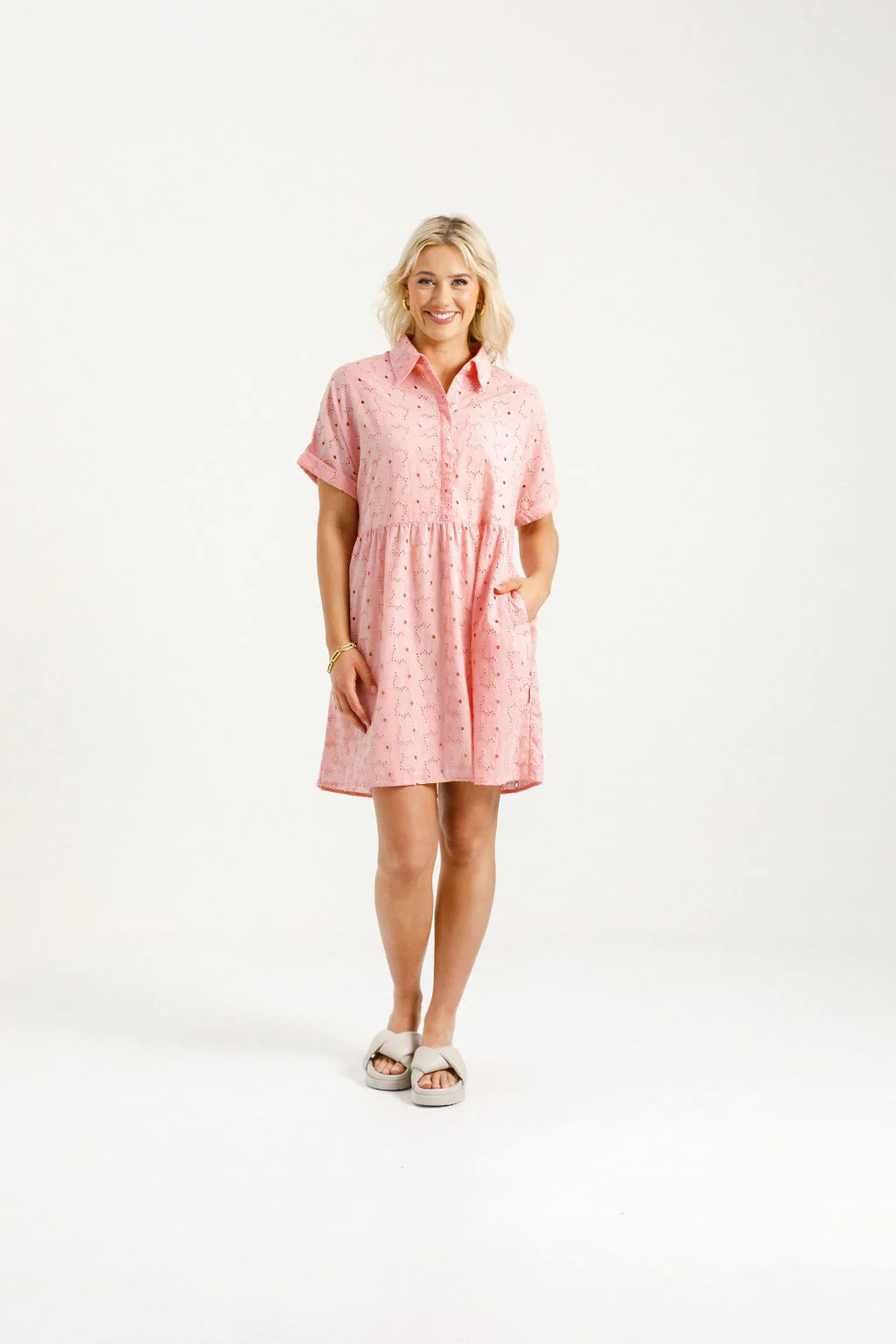 HOME-LEE LOLO DRESS - PINK BLOOMS