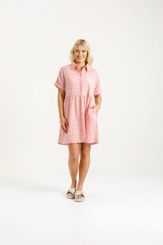 HOME-LEE LOLO DRESS - PINK BLOOMS