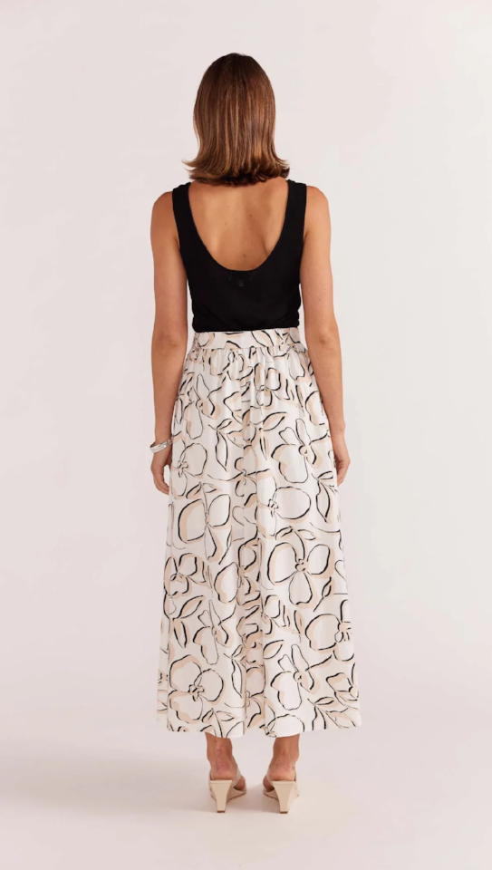 STAPLE THE LABEL AMINA MIDI SKIRT - FLORAL - UT2405430