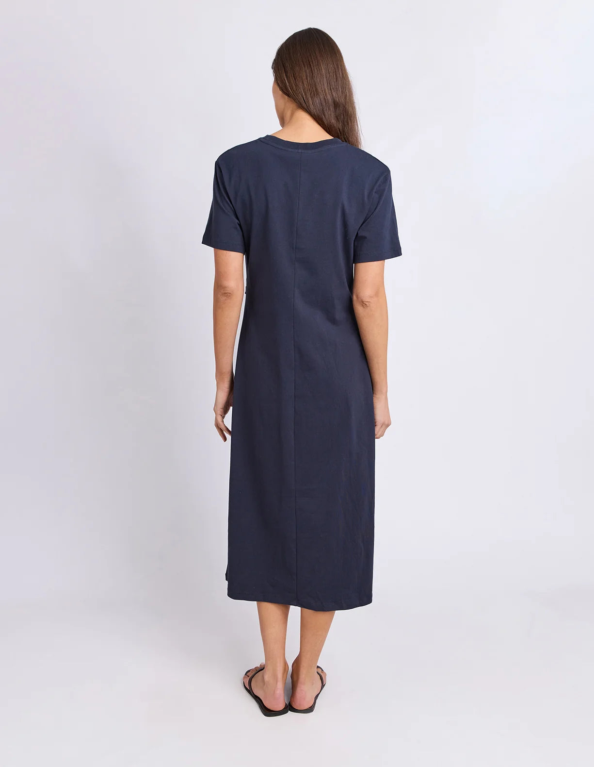 FOXWOOD TIED DRESS - NAVY