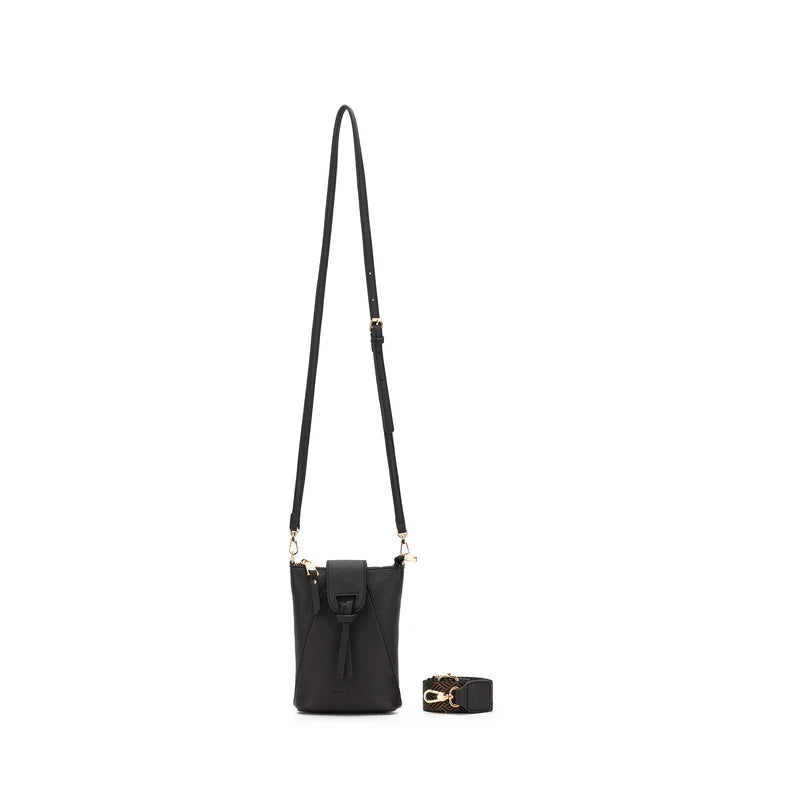 BLACK CAVIAR LAINEY PHONE/CROSSBODY BAG - COCO