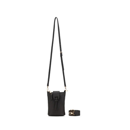 BLACK CAVIAR LAINEY PHONE/CROSSBODY BAG - COCO