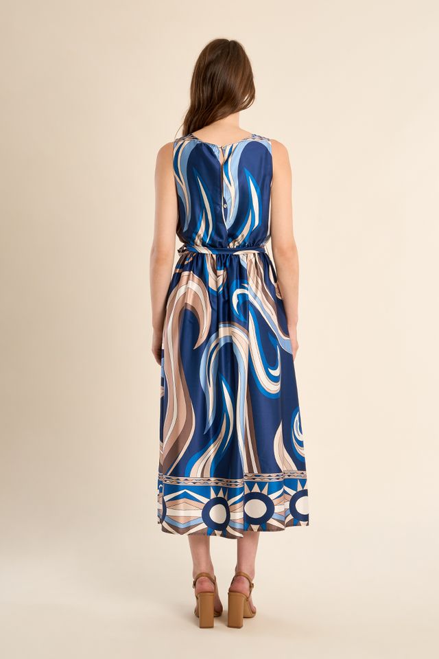 MOLLY BRACKEN WOVEN DRESS - NAVY ATHENA