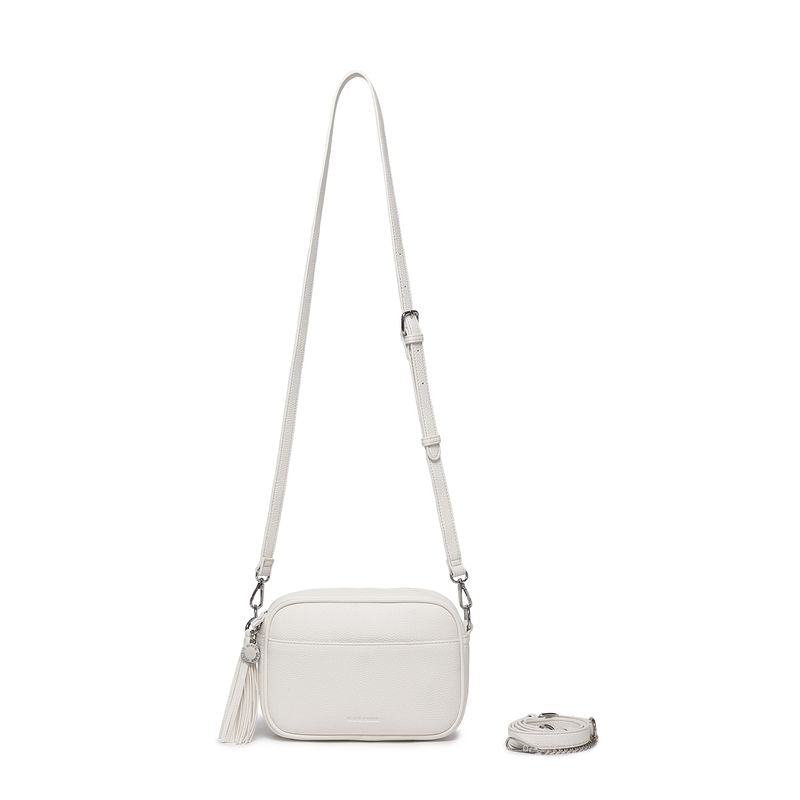 BLACK CAVIAR BAGS - INDIE CROSSBODY - WHITE