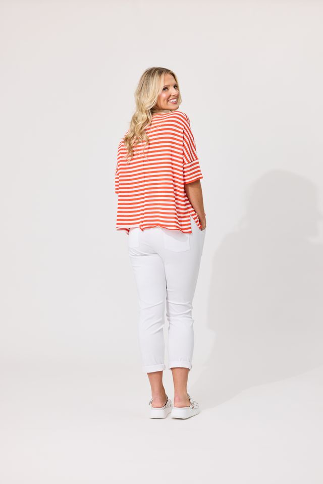 LEMON TREE DESIGN - CANDELA KNIT - WHITE ORANGE