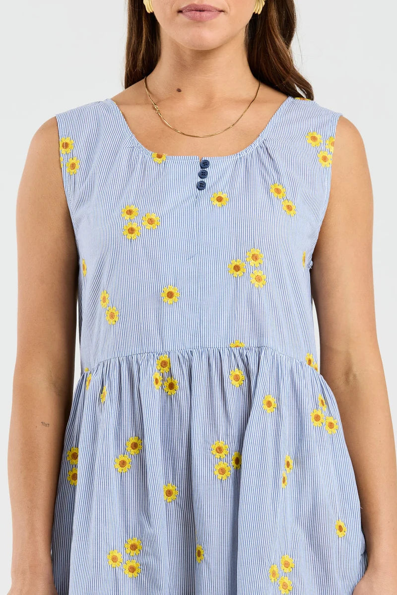 THING THING CASSANDRA DRESS - SUNSTRIPE