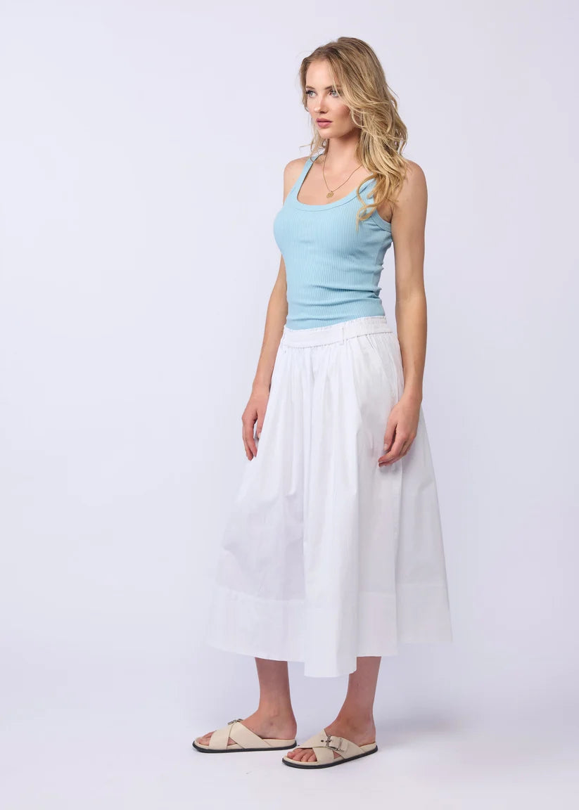DRAMA THE LABEL DIRECTION SKIRT - WHITE