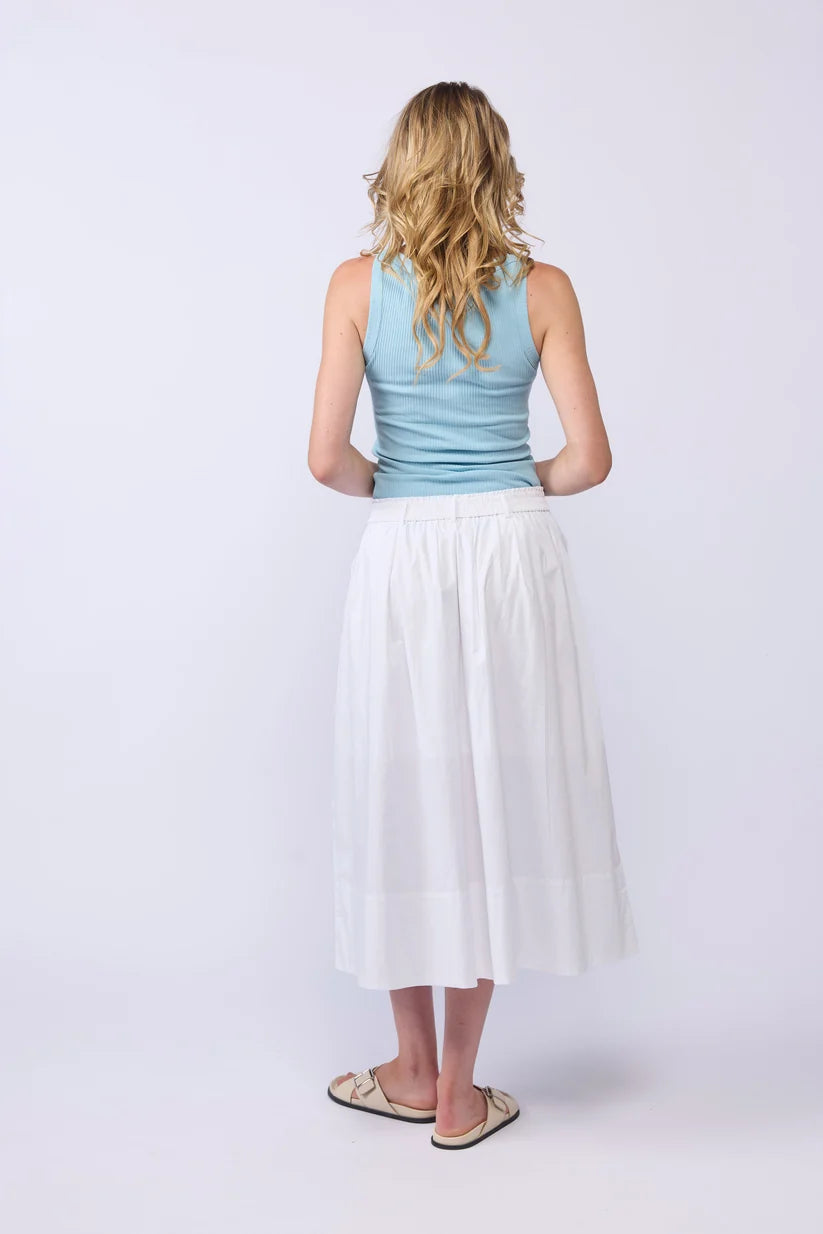 DRAMA THE LABEL DIRECTION SKIRT - WHITE