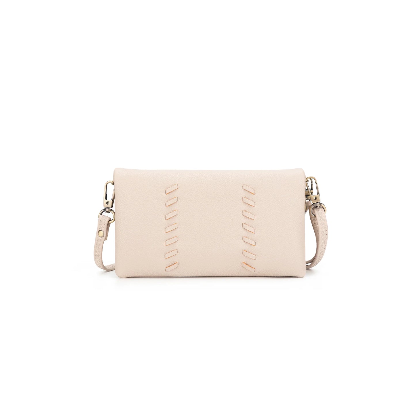 BLACK CAVIAR SKY CROSSBODY WALLET - OATMEAL