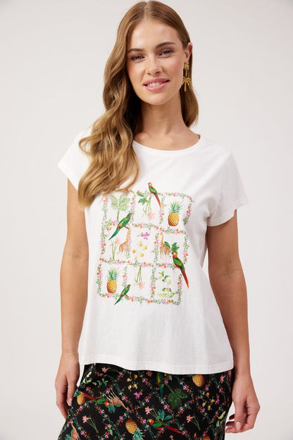 HAVEN CONGO GRAPHIC T-SHIRT - WHITE