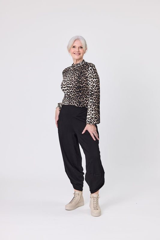LEMON TREE DESIGN - EVIE TOP - LEOPARD PRINT
