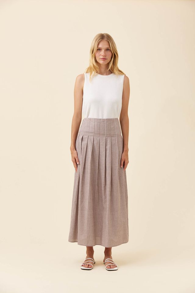 ISLE OF MINE LYNDELL MAXI SKIRT - TAUPE