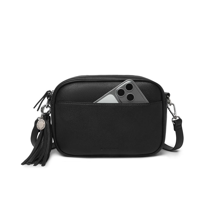 BLACK CAVIAR BAGS - INDIE CROSSBODY - BLACK