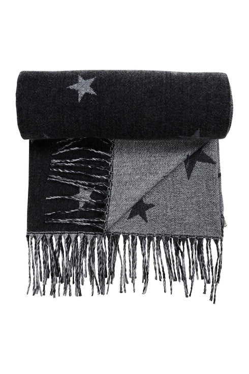 HAVEN BOSTON STAR SCARF - CHARCOAL