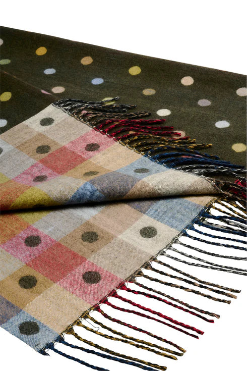 HAVEN COLUMBUS SPOT SCARF - OLIVE