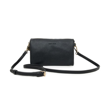 BLACK CAVIAR BAGS - EDIE CROSSBODY - BLACK