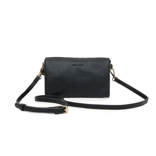 BLACK CAVIAR BAGS - EDIE CROSSBODY - BLACK