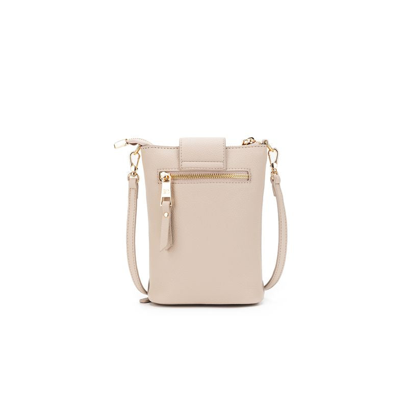 BLACK CAVIAR BAGS - LAINEY PHONE CROSSBODY - OATMEAL