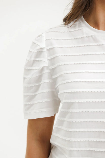 HOME-LEE ROSE TEE - VANILLA