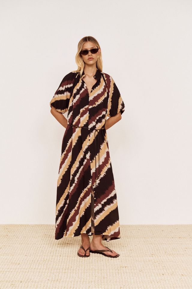 MINK PINK GRETA MAXI DRESS - STRIPE