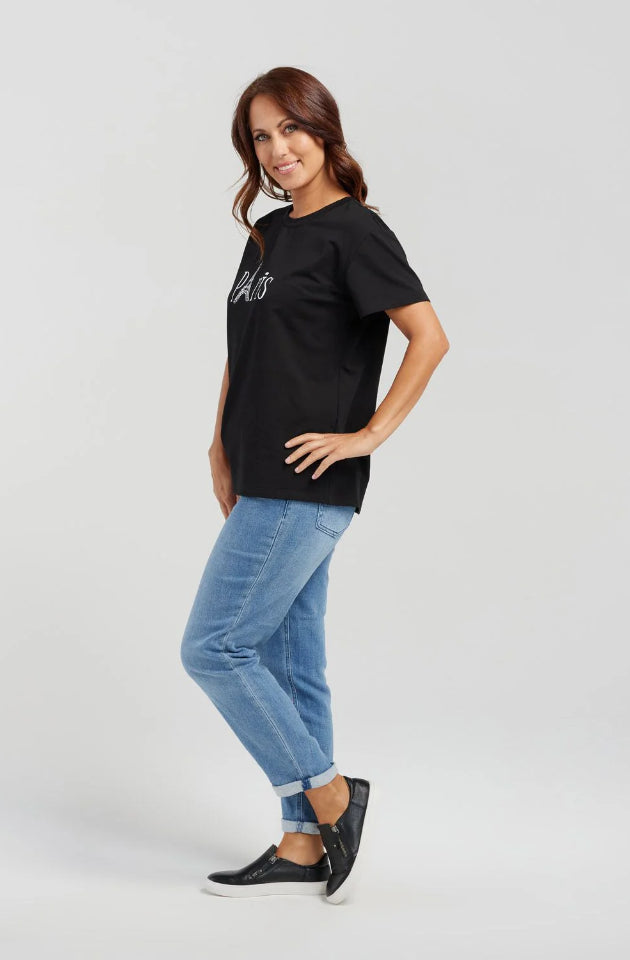 SEDUCE ADDISON T-SHIRT - BLACK - S2009B