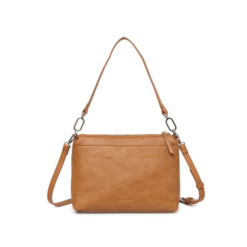 BLACK CAVIAR BAGS - BECKY FLAP CROSSBODY - TAN