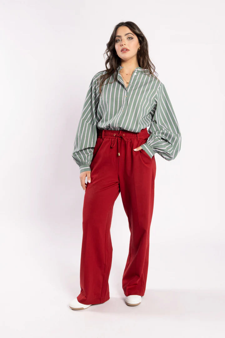 DRAMA THE LABEL LAKE PANT - WINE PONTI