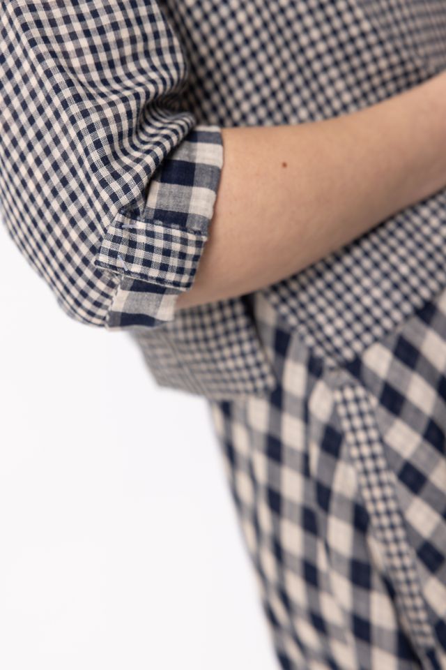 LEMON TREE DESIGN - ANTONIA DRESS - NAVY GINGHAM