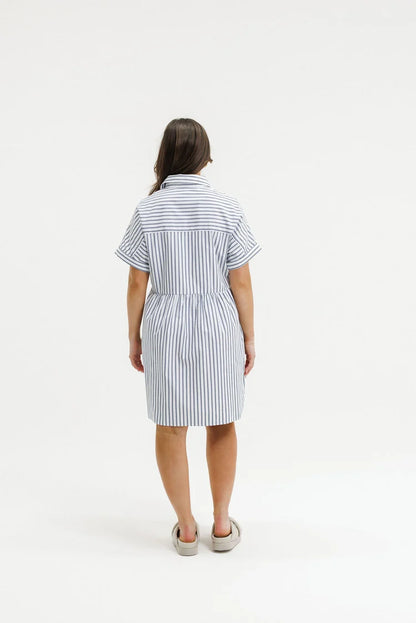 HOME-LEE LOLO DRESS - MARINE STRIPES