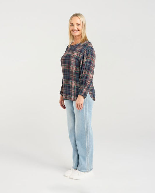 SEDUCE BRYNN TOP - CLASSIC PLAID