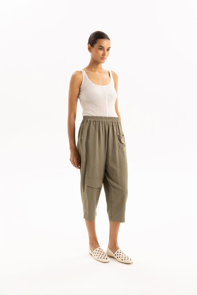 TWO BY TWO YVETTE PANT - KHAKI