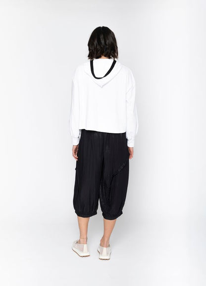 BLACKLIST SIERRA HOODIE -  W.WHITE + BLACK TRIM