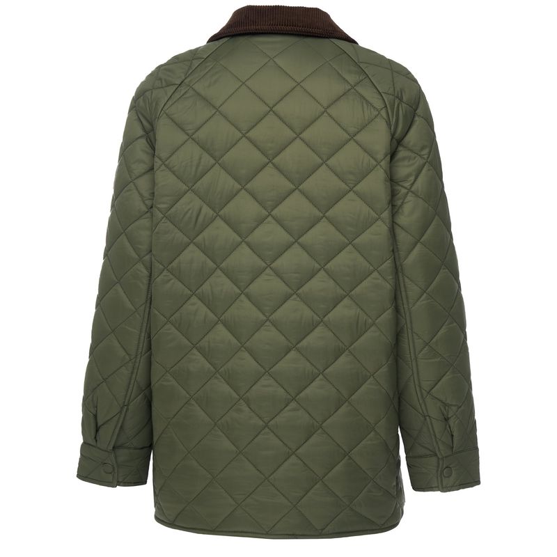 MOKE NZ DAISY QUILT JACKET - OLIVE GREEN
