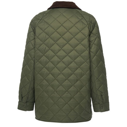 MOKE NZ DAISY QUILT JACKET - OLIVE GREEN