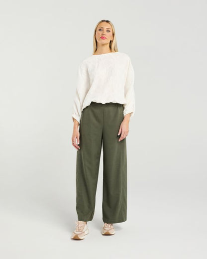 ET ALIA AURA TOP - BLANC PLEAT