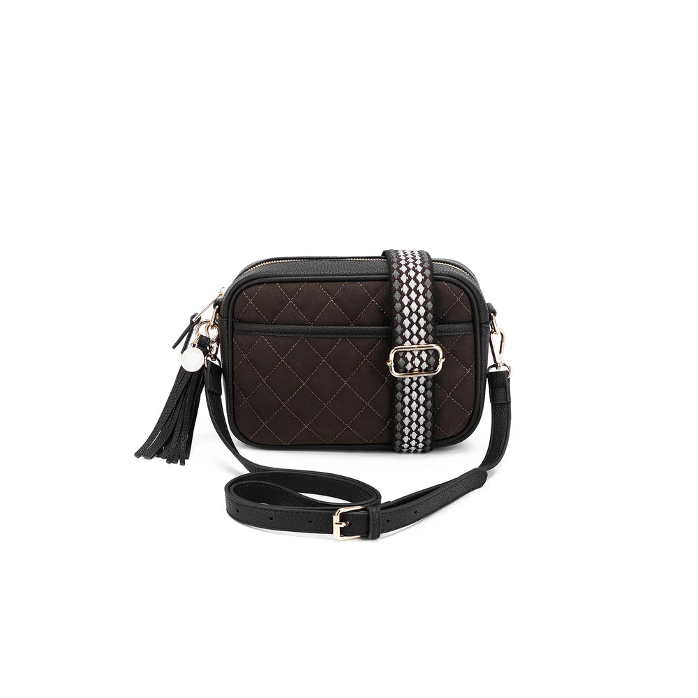BLACK CAVIAR MAXINE  CROSSBODY BAG - COCO