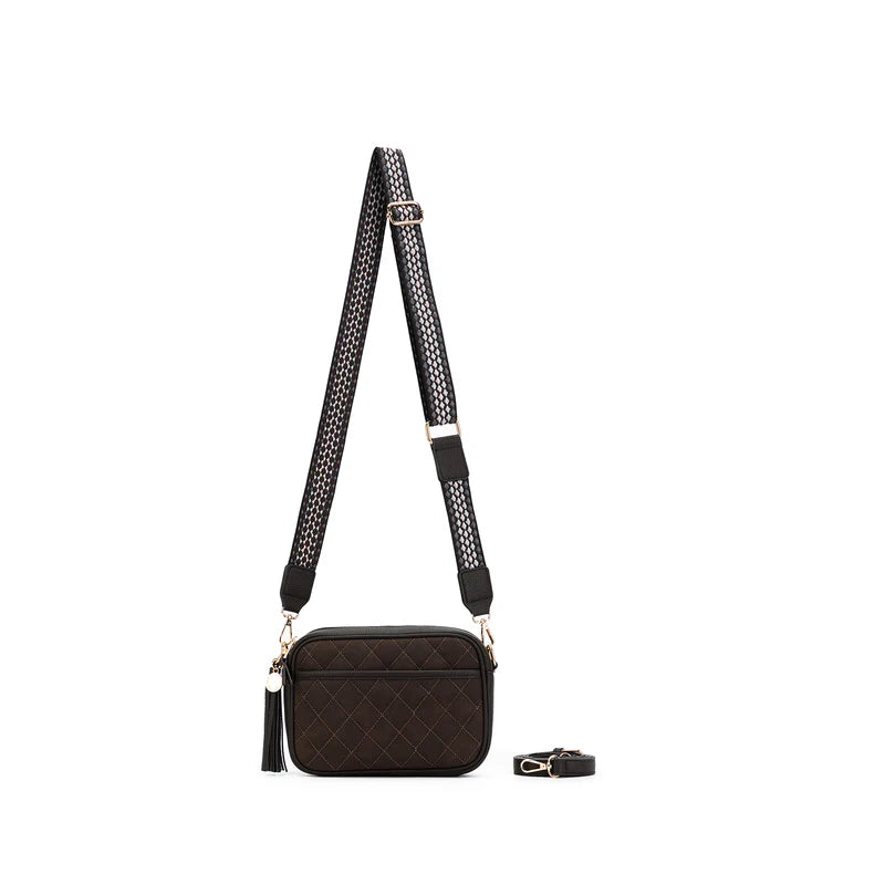 BLACK CAVIAR MAXINE  CROSSBODY BAG - COCO