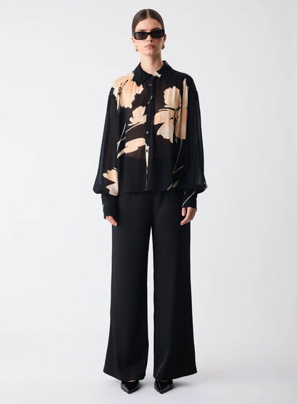 ESMAEE COMPOSITION SHIRT - BLACK PRINT