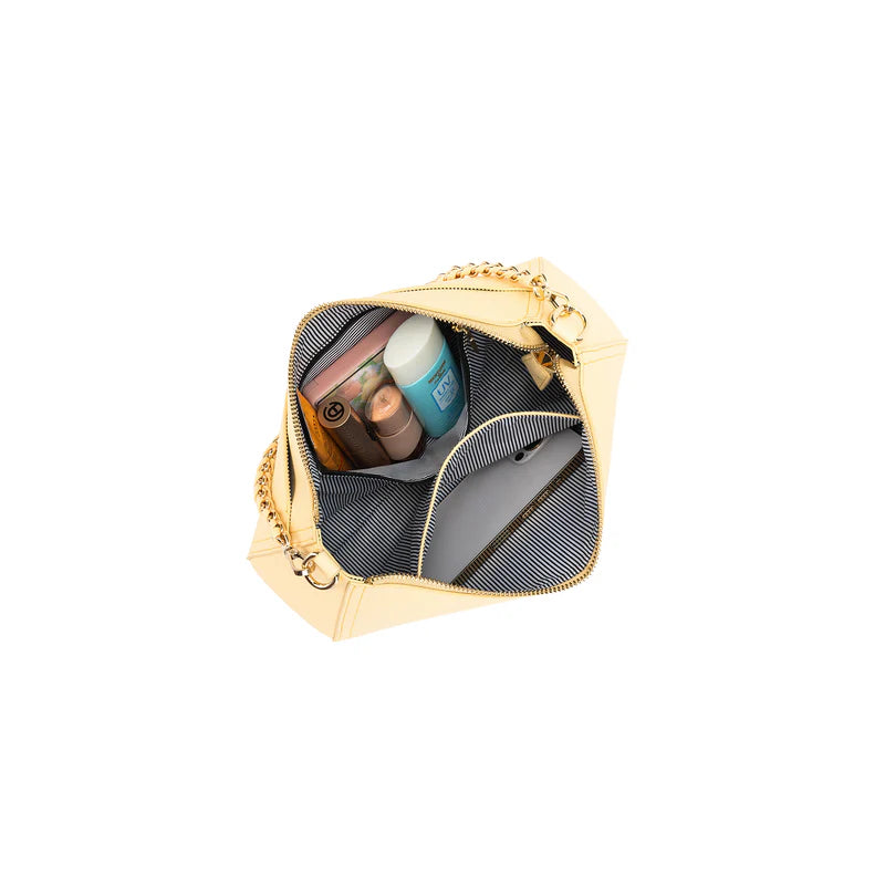 BLACK CAVIAR ELOISE CROSSBODY BAG - LEMON CHIFFON