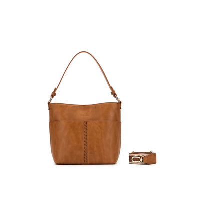 BLACK CAVIAR MELODY CROSSBODY BAG - TAN
