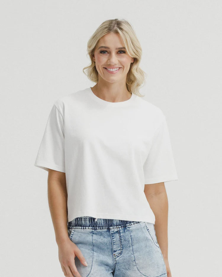 HOME-LEE BECKY TEE - VANILLA