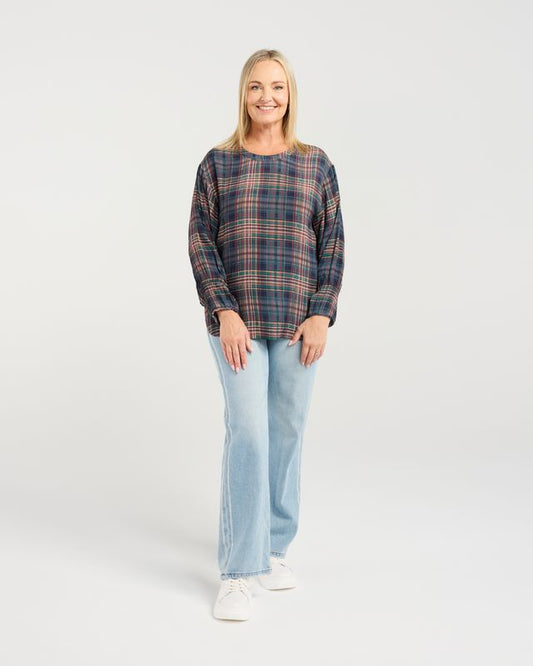 SEDUCE BRYNN TOP - CLASSIC PLAID