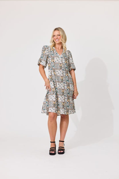 LEMON TREE DESIGN - RILEY DRESS - HERATI PRINT