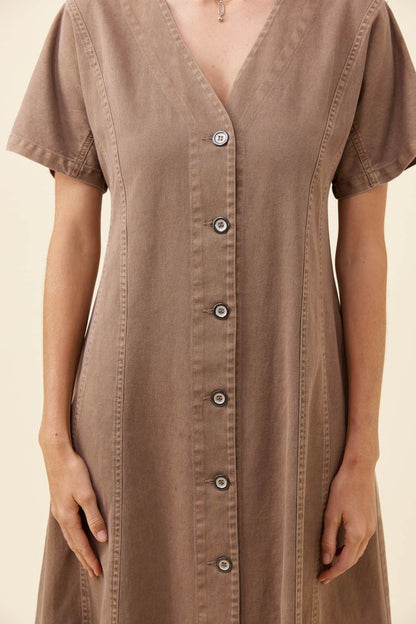 ISLE OF MINE PRESTON MAXI DRESS - TAUPE