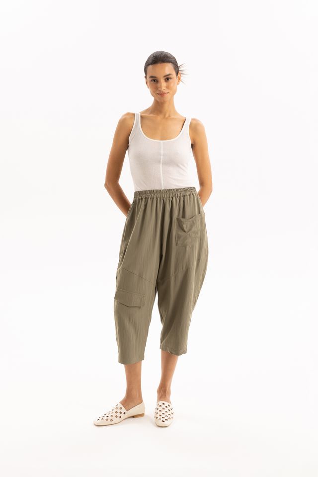 TWO BY TWO YVETTE PANT - KHAKI