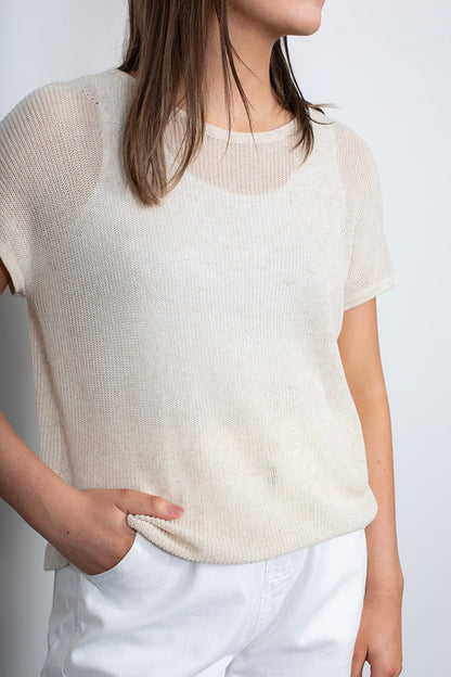 ANTLER - DRIFT TOP - NATURAL