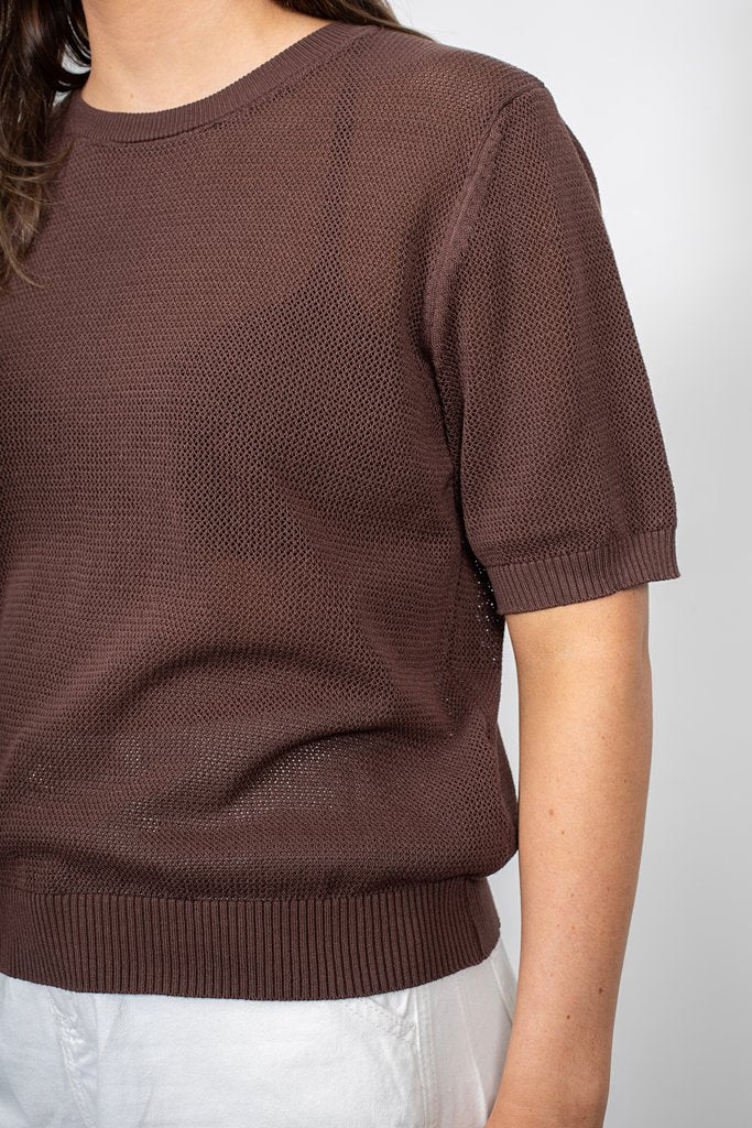 ANTLER - MOOCH TOP - COCOA
